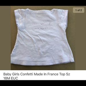 Baby girls Confetti top